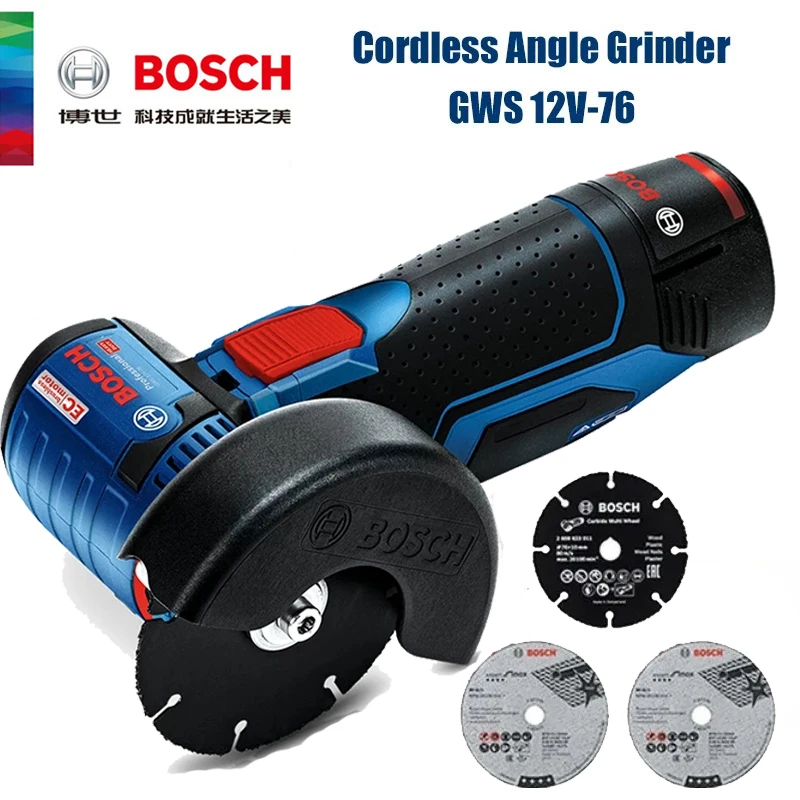 Power Tools Professional - Bosch GWS 12V-76 Professional 12V Akülü