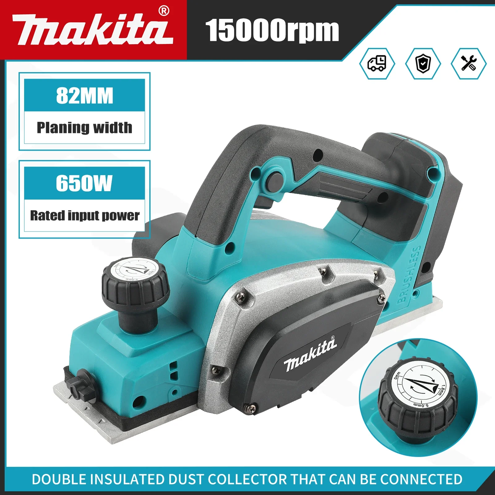 DKP180 Fırçasız, Kablosuz, Şar - Planer Handheld Electric incelemesi ve fiyatı