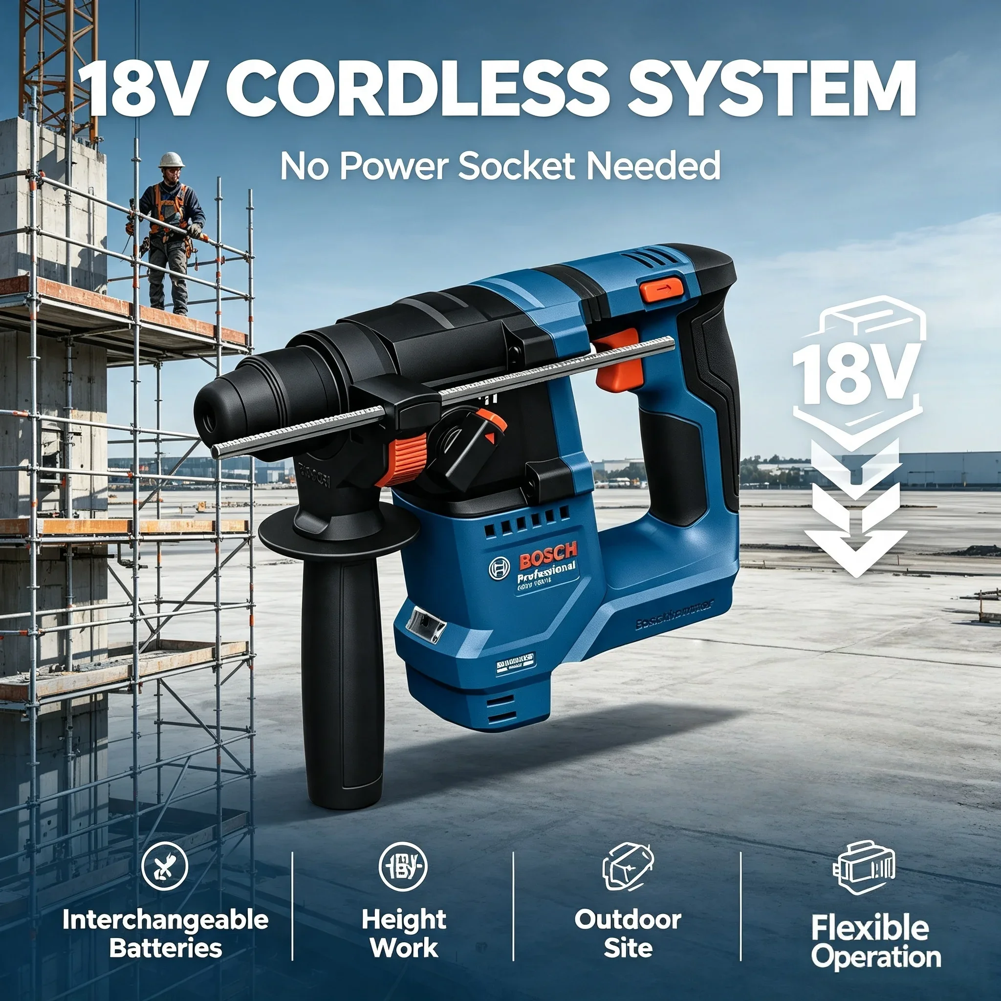Bosch GBH 18V-18 18V Fırçasız  - Power Tools Professional incelemesi ve fiyatı